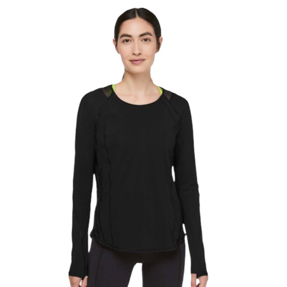 lululemon athletica Tops - LULULEMON Black Sculpt Long Sleeve Top - Like New